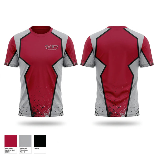 Short Sleeve Performance Shirt, Massachusetts Institute of Technology Soccer, Men's Soccer, Teamtime, Team time, sublimation, custom sports apparel, team uniforms, spirit wear, spiritwear, sports uniforms, custom shirts, team store, custom team store, fundraiser sports, apparel fundraiser