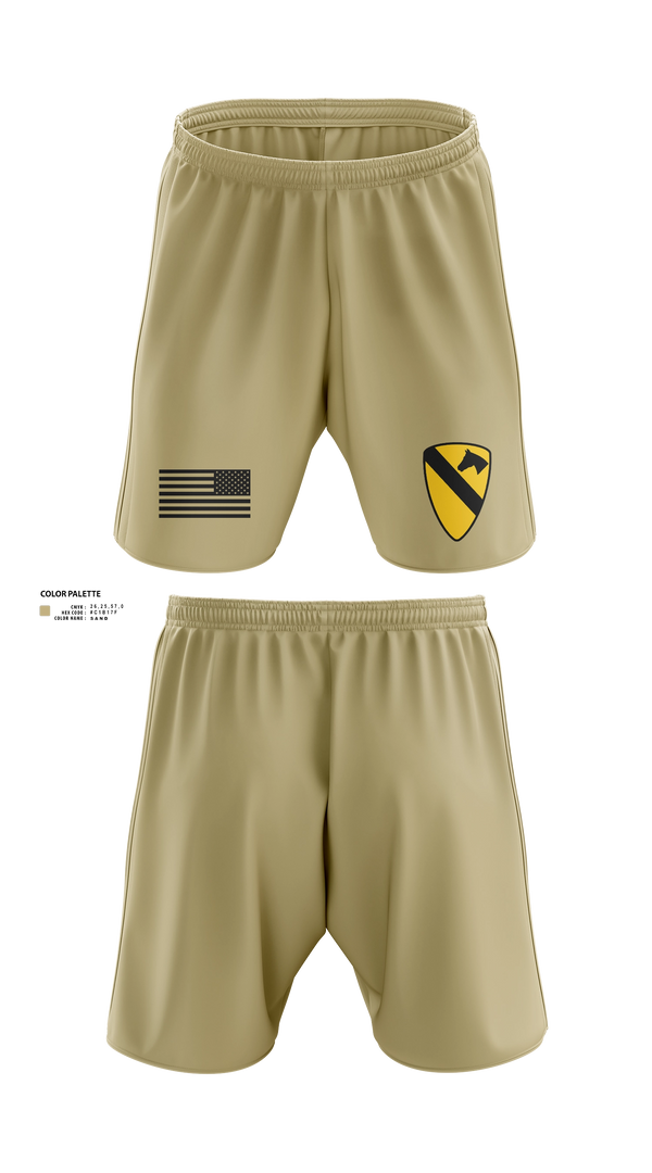 Athletic Shorts With Pockets, 1st Cav, Army, Teamtime, Team time, sublimation, custom sports apparel, team uniforms, spirit wear, spiritwear, sports uniforms, custom shirts, team store, custom team store, fundraiser sports, apparel fundraiser