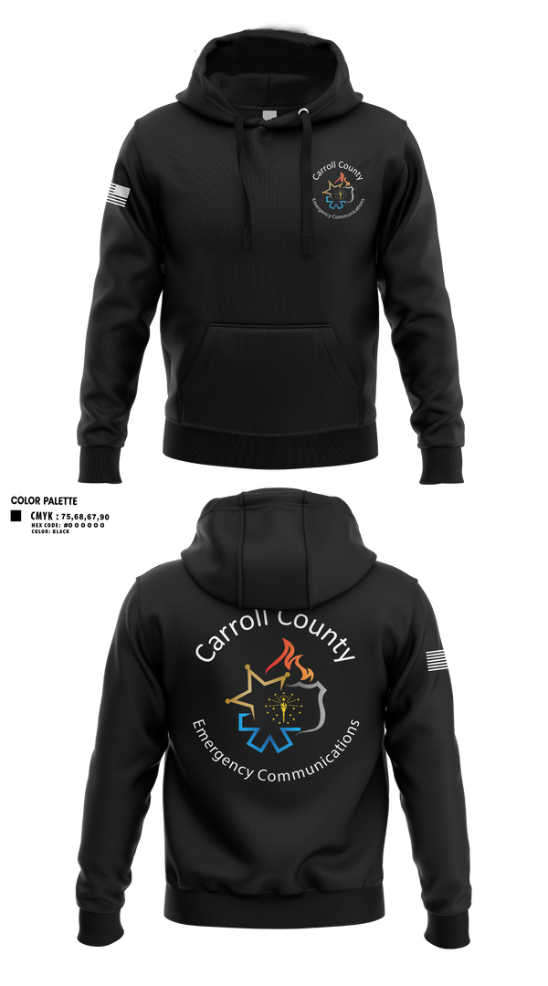 Hoodie, Carroll County Emergency Communications, Police, Teamtime, Team time, sublimation, custom sports apparel, team uniforms, spirit wear, spiritwear, sports uniforms, custom shirts, team store, custom team store, fundraiser sports, apparel fundraiser