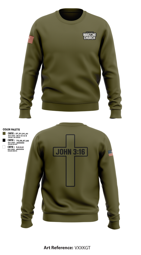 Crew Neck Sweatshirt, Warzone Church, , Teamtime, Team time, sublimation, custom sports apparel, team uniforms, spirit wear, spiritwear, sports uniforms, custom shirts, team store, custom team store, fundraiser sports, apparel fundraiser