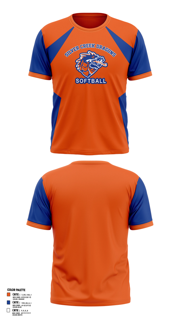 Short Sleeve Performance Shirt, Silver Creek Dragons, Softball, Teamtime, Team time, sublimation, custom sports apparel, team uniforms, spirit wear, spiritwear, sports uniforms, custom shirts, team store, custom team store, fundraiser sports, apparel fundraiser