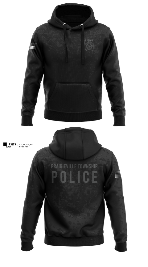 Hoodie, Prairieville Township police, Police, Teamtime, Team time, sublimation, custom sports apparel, team uniforms, spirit wear, spiritwear, sports uniforms, custom shirts, team store, custom team store, fundraiser sports, apparel fundraiser
