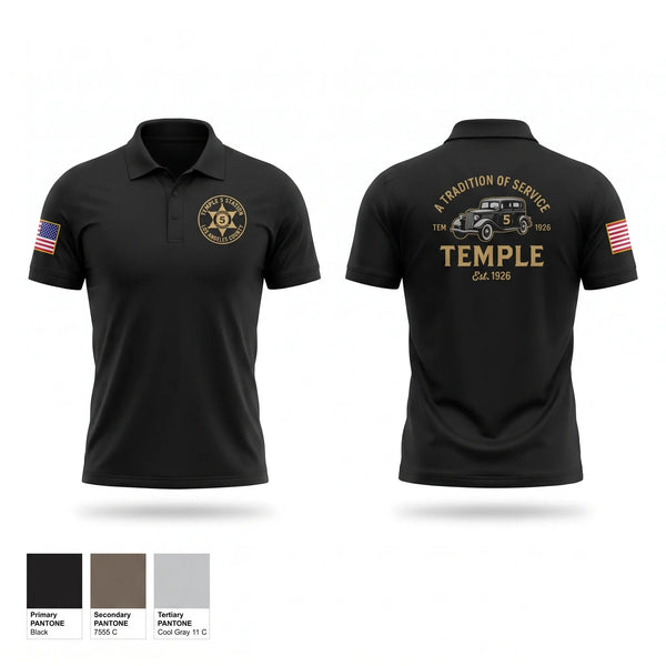 Short Sleeve Performance Polo, Temple Station, Police, Teamtime, Team time, sublimation, custom sports apparel, team uniforms, spirit wear, spiritwear, sports uniforms, custom shirts, team store, custom team store, fundraiser sports, apparel fundraiser