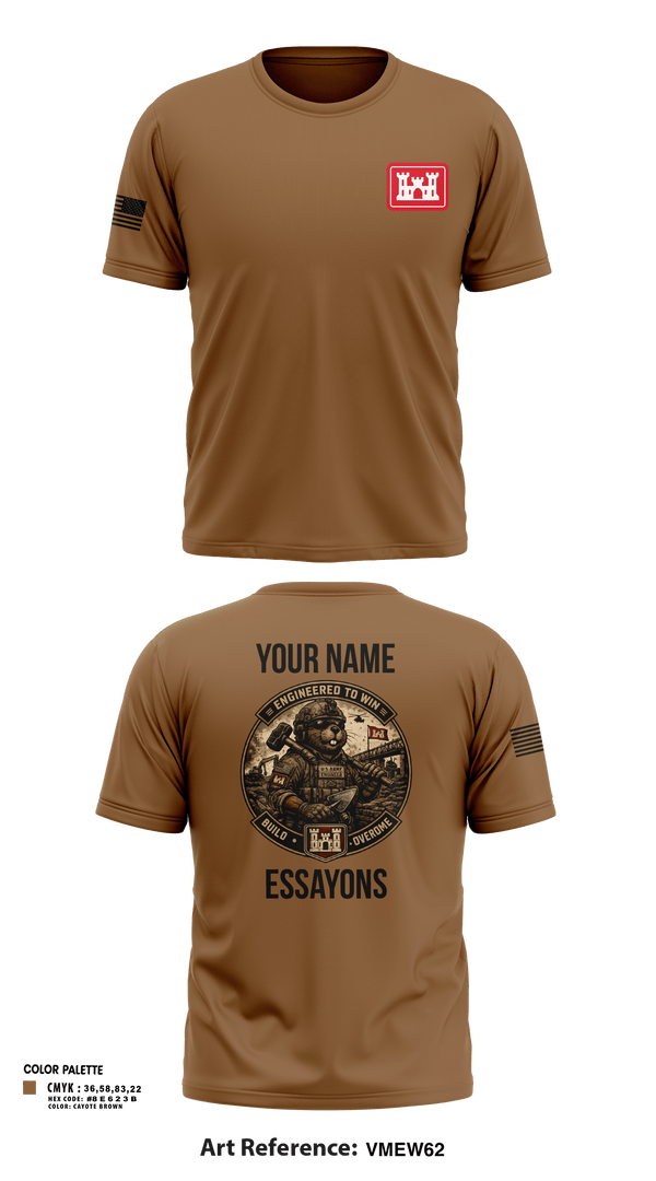 Old School Cotton Feel Shirt, 279 EN DET, Army, Teamtime, Team time, sublimation, custom sports apparel, team uniforms, spirit wear, spiritwear, sports uniforms, custom shirts, team store, custom team store, fundraiser sports, apparel fundraiser