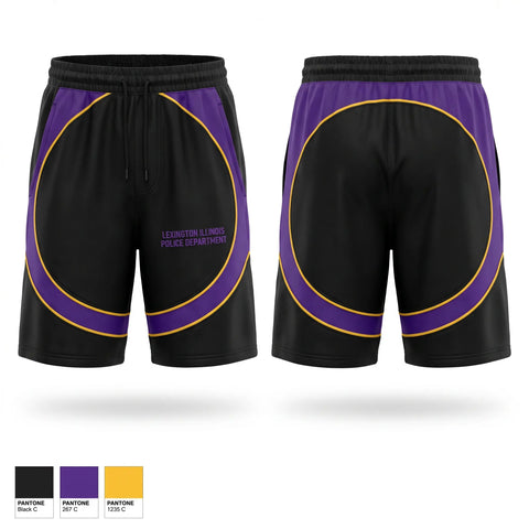 Athletic Shorts With Pockets, Lexington Illinois Police Department, Police, Teamtime, Team time, sublimation, custom sports apparel, team uniforms, spirit wear, spiritwear, sports uniforms, custom shirts, team store, custom team store, fundraiser sports, apparel fundraiser