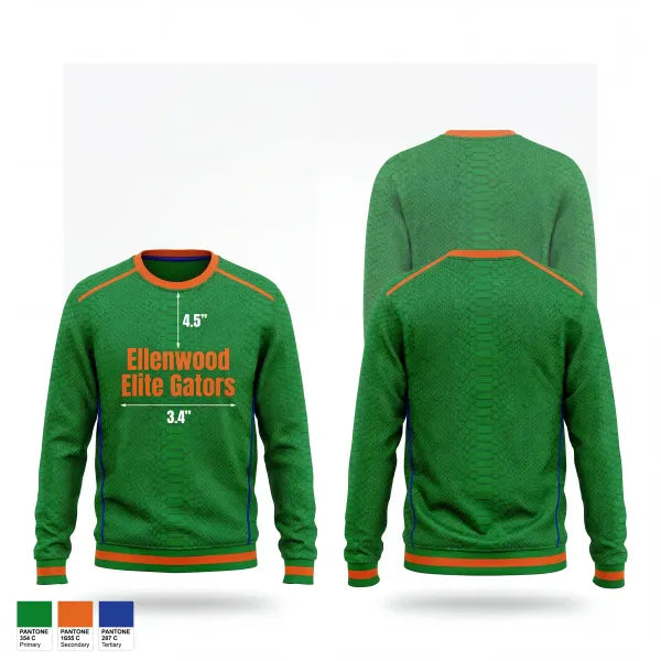 Crew Neck Sweatshirt, Ellenwood Elite Gators, , Teamtime, Team time, sublimation, custom sports apparel, team uniforms, spirit wear, spiritwear, sports uniforms, custom shirts, team store, custom team store, fundraiser sports, apparel fundraiser