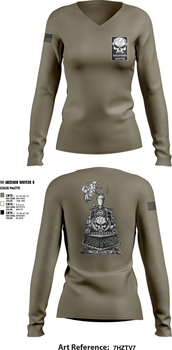 Womens Long Sleeve Vneck Shirt, Housatonic, Police, Teamtime, Team time, sublimation, custom sports apparel, team uniforms, spirit wear, spiritwear, sports uniforms, custom shirts, team store, custom team store, fundraiser sports, apparel fundraiser