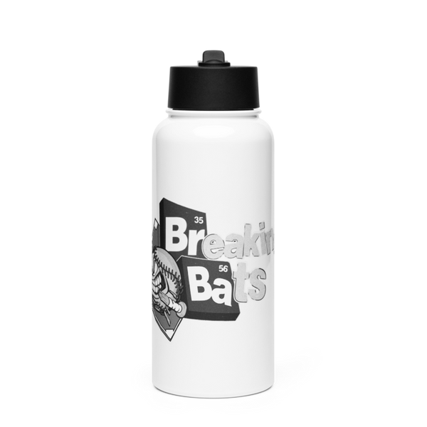 Breaking Bats 72578241 Stainless Steel Water Bottle with a Straw Lid