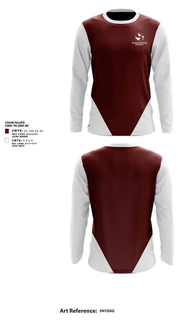 Long Sleeve Performance Shirt, Seaholm Maples Baseball, Baseball, Teamtime, Team time, sublimation, custom sports apparel, team uniforms, spirit wear, spiritwear, sports uniforms, custom shirts, team store, custom team store, fundraiser sports, apparel fundraiser
