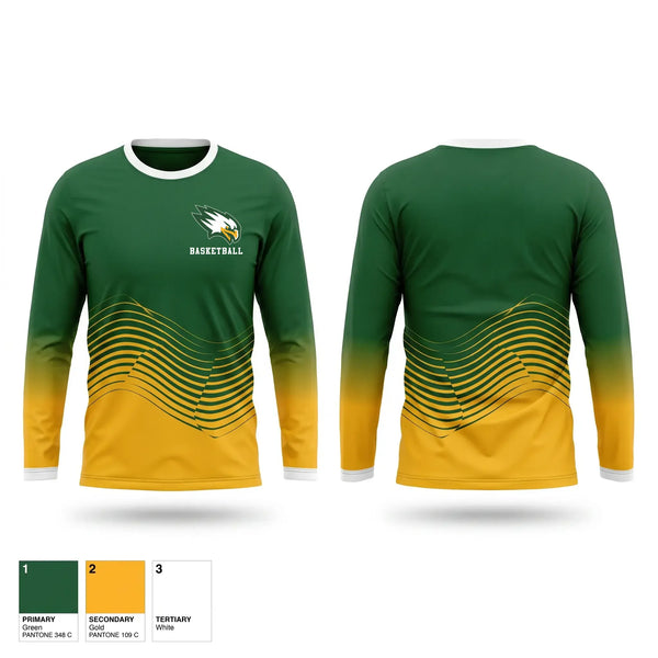 Long Sleeve Performance Shirt, Seneca Valley, Men's Basketball, Teamtime, Team time, sublimation, custom sports apparel, team uniforms, spirit wear, spiritwear, sports uniforms, custom shirts, team store, custom team store, fundraiser sports, apparel fundraiser