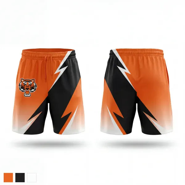 Athletic Shorts With Pockets, Rawlings Tigers South Bend, Baseball, Teamtime, Team time, sublimation, custom sports apparel, team uniforms, spirit wear, spiritwear, sports uniforms, custom shirts, team store, custom team store, fundraiser sports, apparel fundraiser