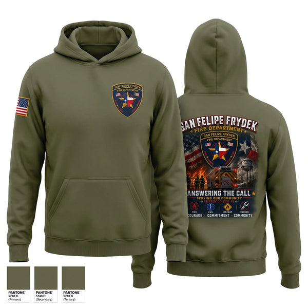 Hoodie, SAN FELIPE FRYDEK, Fire Department, Teamtime, Team time, sublimation, custom sports apparel, team uniforms, spirit wear, spiritwear, sports uniforms, custom shirts, team store, custom team store, fundraiser sports, apparel fundraiser