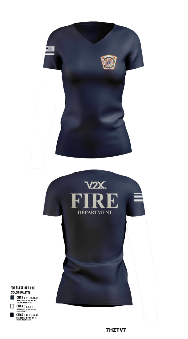 Womens Short Sleeve Vneck Shirt, Camp Arifjan Fire Department, Fire Department, Teamtime, Team time, sublimation, custom sports apparel, team uniforms, spirit wear, spiritwear, sports uniforms, custom shirts, team store, custom team store, fundraiser sports, apparel fundraiser