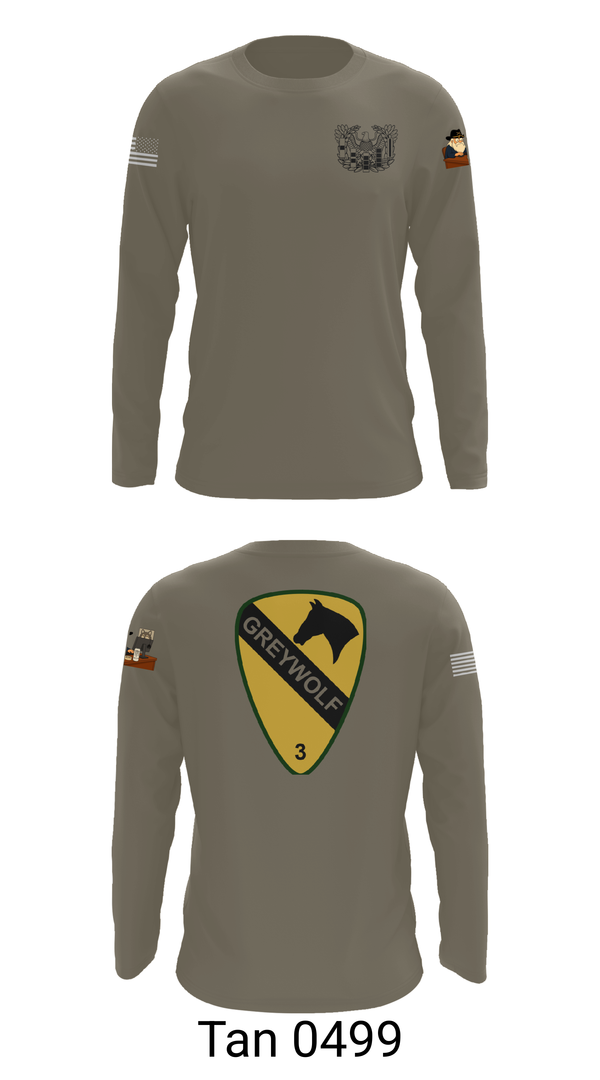 Long Sleeve Performance Shirt, 1st cav Div 3abct, , Teamtime, Team time, sublimation, custom sports apparel, team uniforms, spirit wear, spiritwear, sports uniforms, custom shirts, team store, custom team store, fundraiser sports, apparel fundraiser