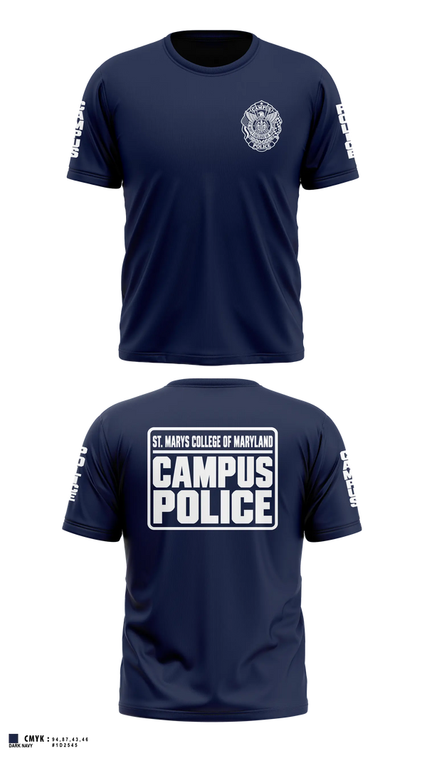 St. Marys College of Maryland Campus Police Old School Cotton Shirt - 12
