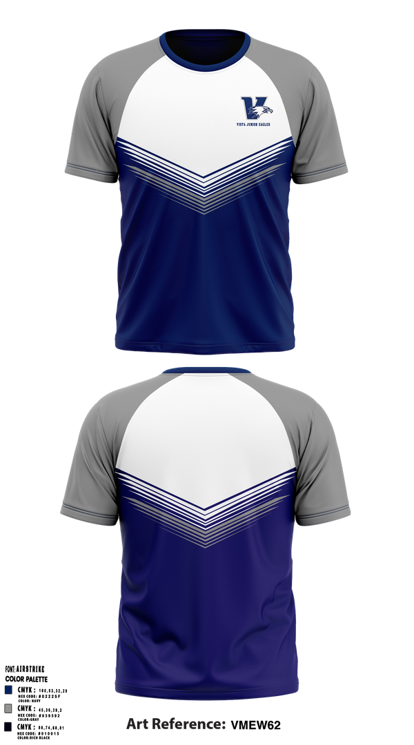 Short Sleeve Performance Shirt, Vista Junior Eagles, , Teamtime, Team time, sublimation, custom sports apparel, team uniforms, spirit wear, spiritwear, sports uniforms, custom shirts, team store, custom team store, fundraiser sports, apparel fundraiser