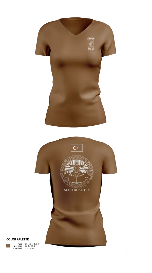 Womens Short Sleeve Vneck Shirt, 173RD ABN, Army, Teamtime, Team time, sublimation, custom sports apparel, team uniforms, spirit wear, spiritwear, sports uniforms, custom shirts, team store, custom team store, fundraiser sports, apparel fundraiser