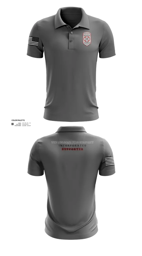Short Sleeve Performance Polo, The Melrose Fire Company Incorporated, , Teamtime, Team time, sublimation, custom sports apparel, team uniforms, spirit wear, spiritwear, sports uniforms, custom shirts, team store, custom team store, fundraiser sports, apparel fundraiser