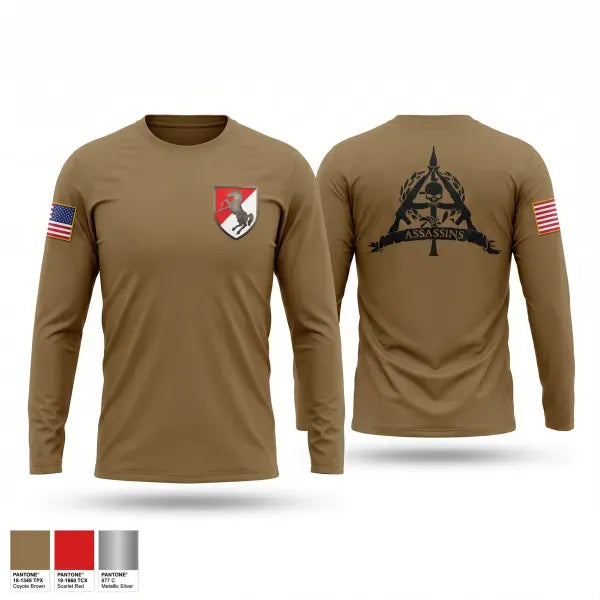 Long Sleeve Performance Shirt, 1/11 ACR Assassin Troop, Army, Teamtime, Team time, sublimation, custom sports apparel, team uniforms, spirit wear, spiritwear, sports uniforms, custom shirts, team store, custom team store, fundraiser sports, apparel fundraiser