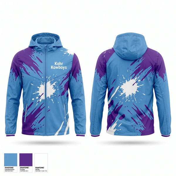 Windbreaker, Kohr Kowboys, Baseball, Teamtime, Team time, sublimation, custom sports apparel, team uniforms, spirit wear, spiritwear, sports uniforms, custom shirts, team store, custom team store, fundraiser sports, apparel fundraiser