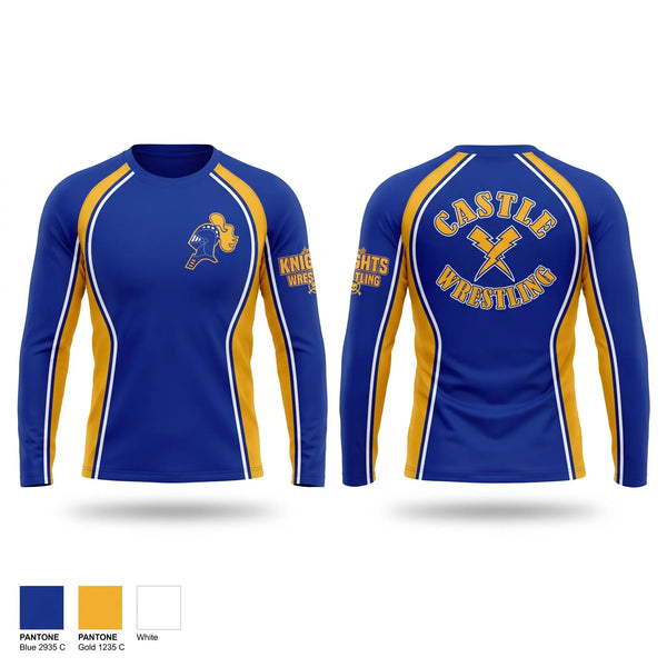 Long Sleeve Performance Shirt, Castle Lady Knights, Wrestling, Teamtime, Team time, sublimation, custom sports apparel, team uniforms, spirit wear, spiritwear, sports uniforms, custom shirts, team store, custom team store, fundraiser sports, apparel fundraiser
