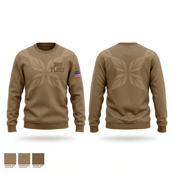 Crew Neck Sweatshirt, 3rd Fleet, Navy, Teamtime, Team time, sublimation, custom sports apparel, team uniforms, spirit wear, spiritwear, sports uniforms, custom shirts, team store, custom team store, fundraiser sports, apparel fundraiser