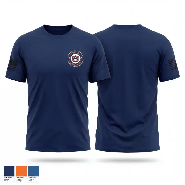 Old School Cotton Feel Shirt, Auburn NROTC, Navy, Teamtime, Team time, sublimation, custom sports apparel, team uniforms, spirit wear, spiritwear, sports uniforms, custom shirts, team store, custom team store, fundraiser sports, apparel fundraiser