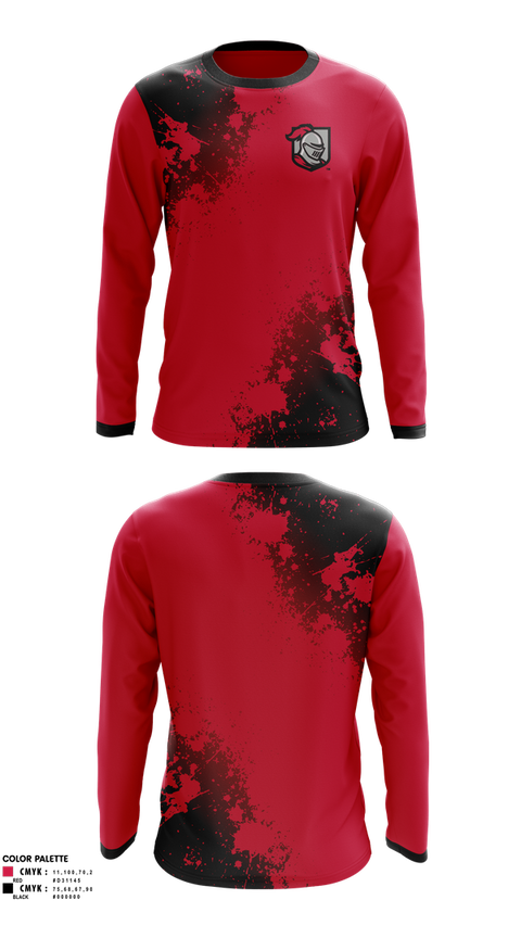 Long Sleeve Performance Shirt, BAC Men's Soccer, Men's Soccer, Teamtime, Team time, sublimation, custom sports apparel, team uniforms, spirit wear, spiritwear, sports uniforms, custom shirts, team store, custom team store, fundraiser sports, apparel fundraiser