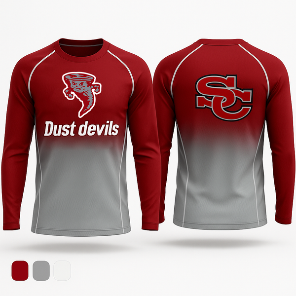 Long Sleeve Performance Shirt, Dust devils, Men's Basketball, Teamtime, Team time, sublimation, custom sports apparel, team uniforms, spirit wear, spiritwear, sports uniforms, custom shirts, team store, custom team store, fundraiser sports, apparel fundraiser
