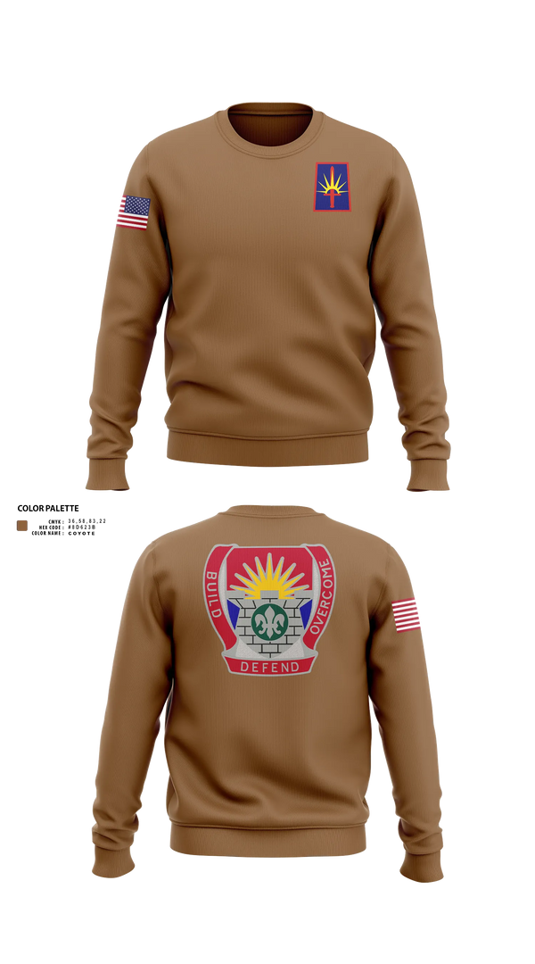 Crew Neck Sweatshirt, FSC 204th ENG BN, National Guard, Teamtime, Team time, sublimation, custom sports apparel, team uniforms, spirit wear, spiritwear, sports uniforms, custom shirts, team store, custom team store, fundraiser sports, apparel fundraiser