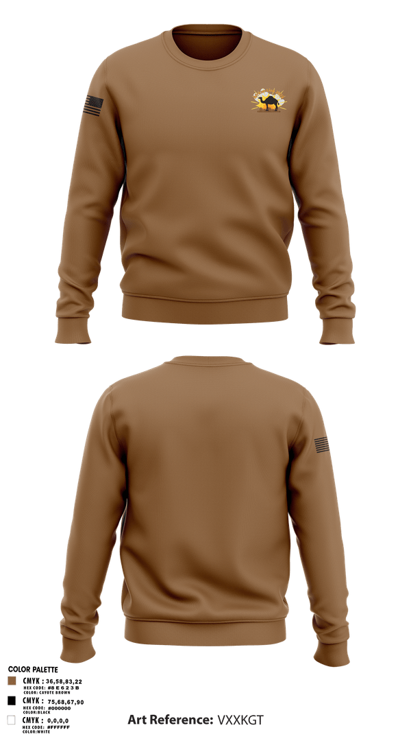 Crew Neck Sweatshirt, 205th TPASE, , Teamtime, Team time, sublimation, custom sports apparel, team uniforms, spirit wear, spiritwear, sports uniforms, custom shirts, team store, custom team store, fundraiser sports, apparel fundraiser