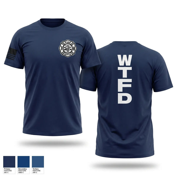 Old School Cotton Feel Shirt, Wayne Twp / Grass Creek Fire Dept, Fire Department, Teamtime, Team time, sublimation, custom sports apparel, team uniforms, spirit wear, spiritwear, sports uniforms, custom shirts, team store, custom team store, fundraiser sports, apparel fundraiser