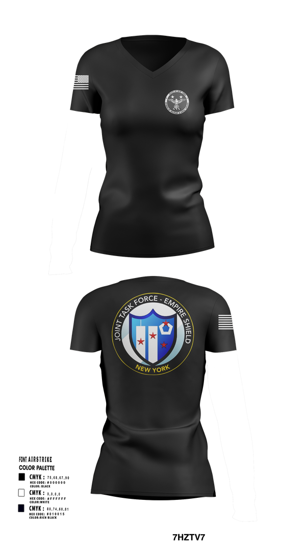 Womens Short Sleeve Vneck Shirt, Empire Shield, , Teamtime, Team time, sublimation, custom sports apparel, team uniforms, spirit wear, spiritwear, sports uniforms, custom shirts, team store, custom team store, fundraiser sports, apparel fundraiser