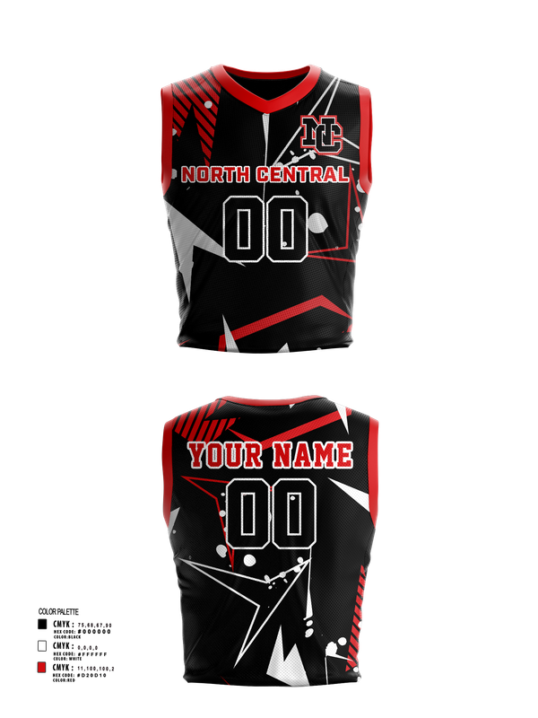 Mens Basketball Jersey, North Central High School Basketball, Men's Basketball, Teamtime, Team time, sublimation, custom sports apparel, team uniforms, spirit wear, spiritwear, sports uniforms, custom shirts, team store, custom team store, fundraiser sports, apparel fundraiser