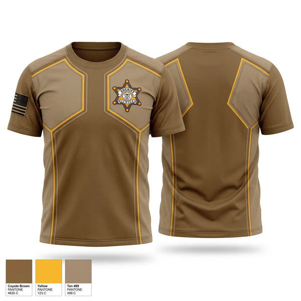 Old School Cotton Feel Shirt, Jackson County sheriff, Police, Teamtime, Team time, sublimation, custom sports apparel, team uniforms, spirit wear, spiritwear, sports uniforms, custom shirts, team store, custom team store, fundraiser sports, apparel fundraiser