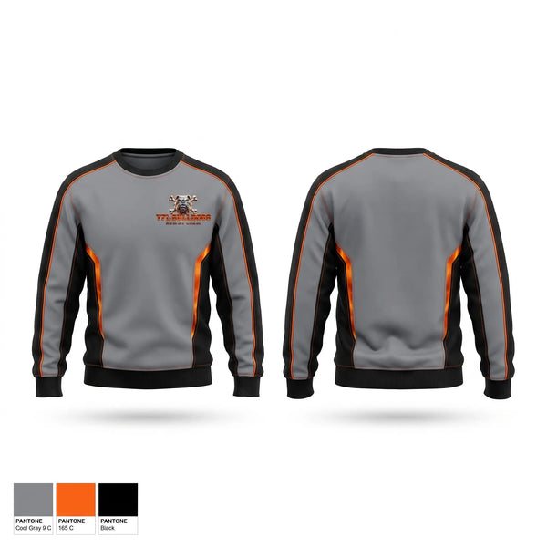 Crew Neck Sweatshirt, YFL Bulldogs, , Teamtime, Team time, sublimation, custom sports apparel, team uniforms, spirit wear, spiritwear, sports uniforms, custom shirts, team store, custom team store, fundraiser sports, apparel fundraiser