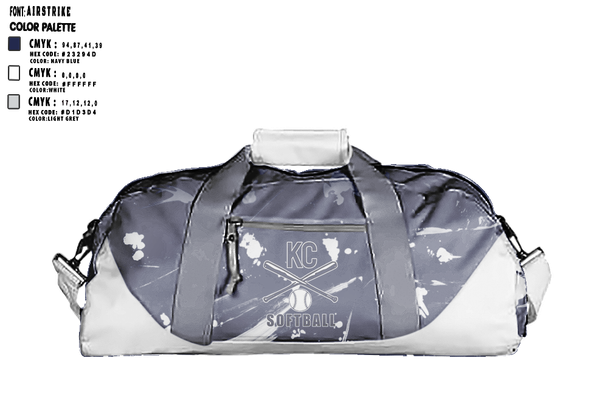 Duffle Bag, KC Elite, Softball, Teamtime, Team time, sublimation, custom sports apparel, team uniforms, spirit wear, spiritwear, sports uniforms, custom shirts, team store, custom team store, fundraiser sports, apparel fundraiser