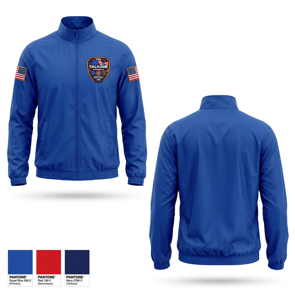 Windbreaker, Public Radio Service Emergency Monitoring, Fire Department, Teamtime, Team time, sublimation, custom sports apparel, team uniforms, spirit wear, spiritwear, sports uniforms, custom shirts, team store, custom team store, fundraiser sports, apparel fundraiser