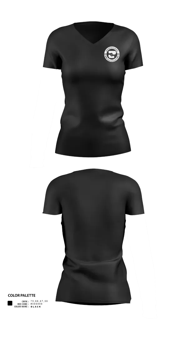 Womens Short Sleeve Vneck Shirt, Arkansas School for the Deaf and Blind, , Teamtime, Team time, sublimation, custom sports apparel, team uniforms, spirit wear, spiritwear, sports uniforms, custom shirts, team store, custom team store, fundraiser sports, apparel fundraiser
