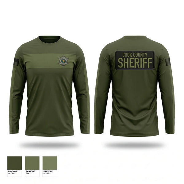 Long Sleeve Performance Shirt, Cook County Sheriff’s Office, Police, Teamtime, Team time, sublimation, custom sports apparel, team uniforms, spirit wear, spiritwear, sports uniforms, custom shirts, team store, custom team store, fundraiser sports, apparel fundraiser