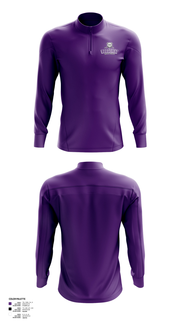 Quarter Zip Jacket, Bulldogs, Women's Basketball, Teamtime, Team time, sublimation, custom sports apparel, team uniforms, spirit wear, spiritwear, sports uniforms, custom shirts, team store, custom team store, fundraiser sports, apparel fundraiser