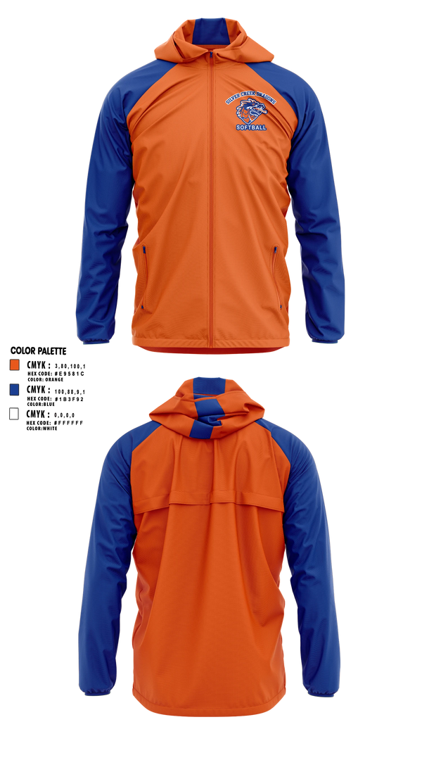 Windbreaker, Silver Creek Dragons, Softball, Teamtime, Team time, sublimation, custom sports apparel, team uniforms, spirit wear, spiritwear, sports uniforms, custom shirts, team store, custom team store, fundraiser sports, apparel fundraiser