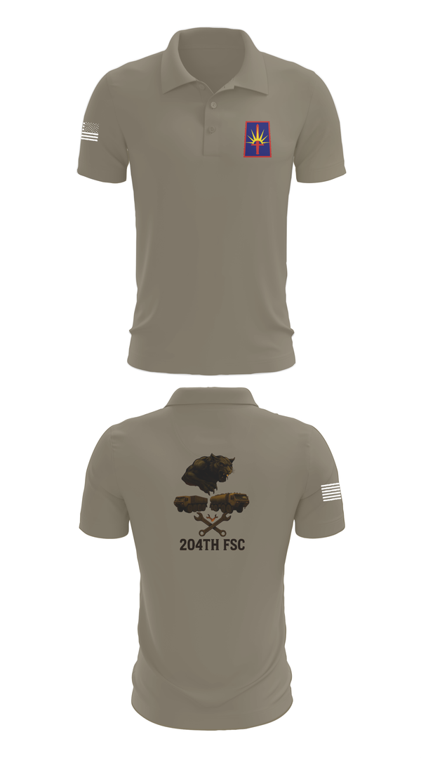 Short Sleeve Performance Polo, 204thFSC, National Guard, Teamtime, Team time, sublimation, custom sports apparel, team uniforms, spirit wear, spiritwear, sports uniforms, custom shirts, team store, custom team store, fundraiser sports, apparel fundraiser