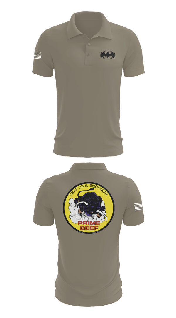 Short Sleeve Performance Polo, 185th CES, Navy, Teamtime, Team time, sublimation, custom sports apparel, team uniforms, spirit wear, spiritwear, sports uniforms, custom shirts, team store, custom team store, fundraiser sports, apparel fundraiser