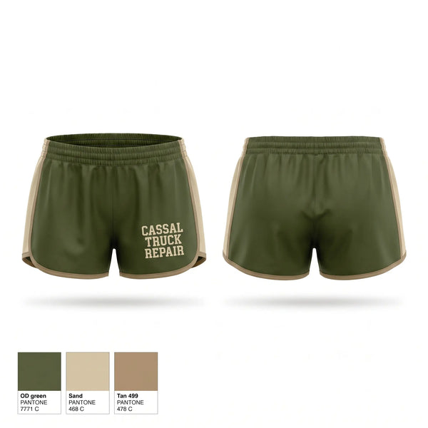 Womens Shorts, Cassal Truck Repair, , Teamtime, Team time, sublimation, custom sports apparel, team uniforms, spirit wear, spiritwear, sports uniforms, custom shirts, team store, custom team store, fundraiser sports, apparel fundraiser
