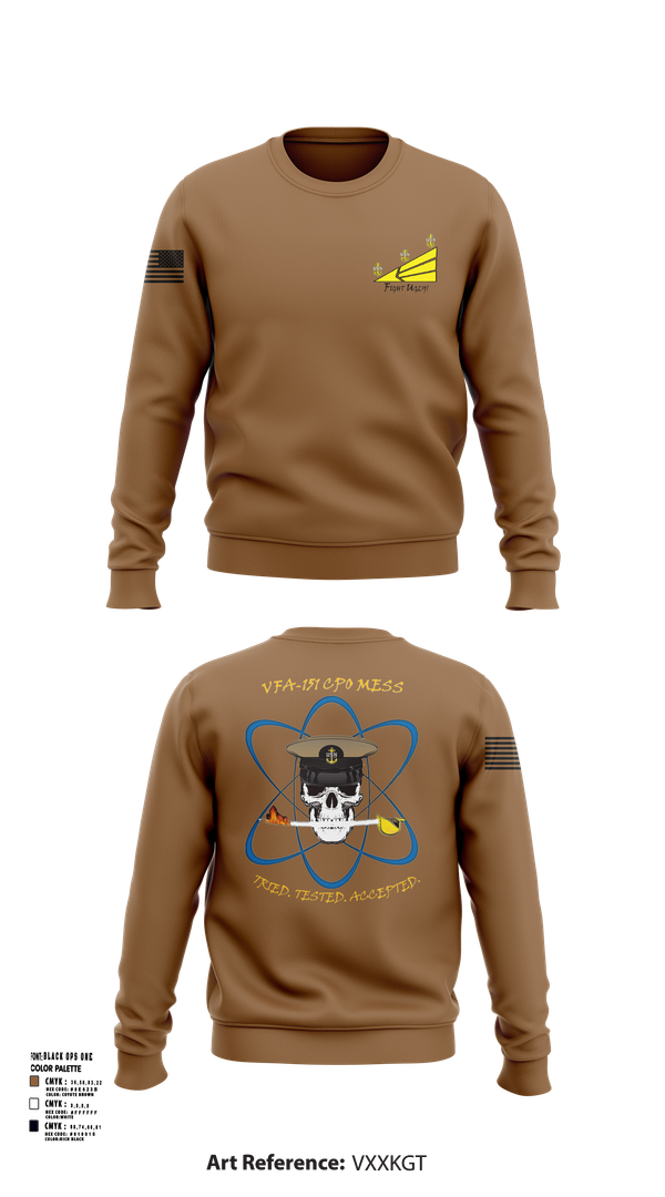 Crew Neck Sweatshirt, VFA-151, , Teamtime, Team time, sublimation, custom sports apparel, team uniforms, spirit wear, spiritwear, sports uniforms, custom shirts, team store, custom team store, fundraiser sports, apparel fundraiser