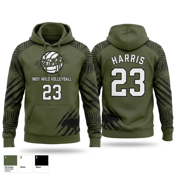 Hoodie, Indy Wild, Men's Volleyball, Teamtime, Team time, sublimation, custom sports apparel, team uniforms, spirit wear, spiritwear, sports uniforms, custom shirts, team store, custom team store, fundraiser sports, apparel fundraiser