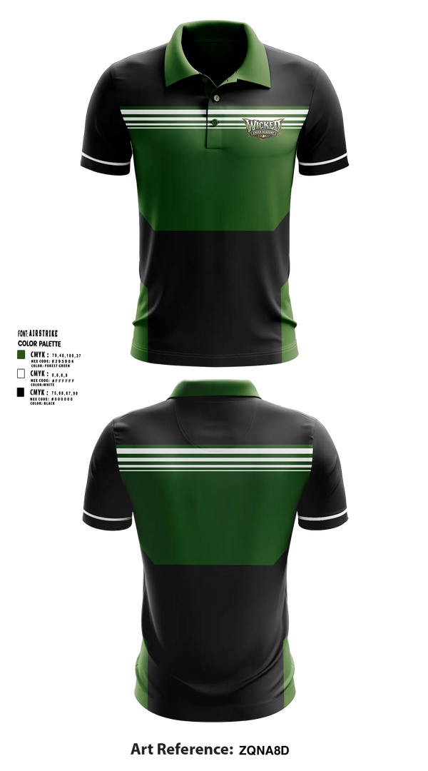 Short Sleeve Performance Polo, Wicked Cheer Academy, Cheer, Teamtime, Team time, sublimation, custom sports apparel, team uniforms, spirit wear, spiritwear, sports uniforms, custom shirts, team store, custom team store, fundraiser sports, apparel fundraiser