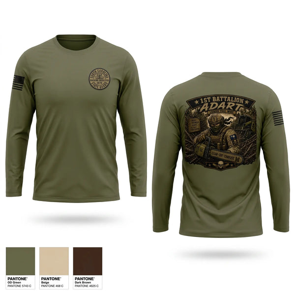 Long Sleeve Performance Shirt, 1st Battalion, National Guard, Teamtime, Team time, sublimation, custom sports apparel, team uniforms, spirit wear, spiritwear, sports uniforms, custom shirts, team store, custom team store, fundraiser sports, apparel fundraiser