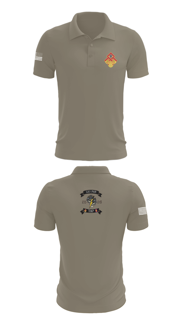Short Sleeve Performance Polo, 130th FAB Target Acquisition Platoon, , Teamtime, Team time, sublimation, custom sports apparel, team uniforms, spirit wear, spiritwear, sports uniforms, custom shirts, team store, custom team store, fundraiser sports, apparel fundraiser